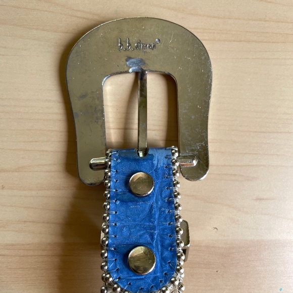 Vintage B.B. Simon Belt RARE Blue 37\